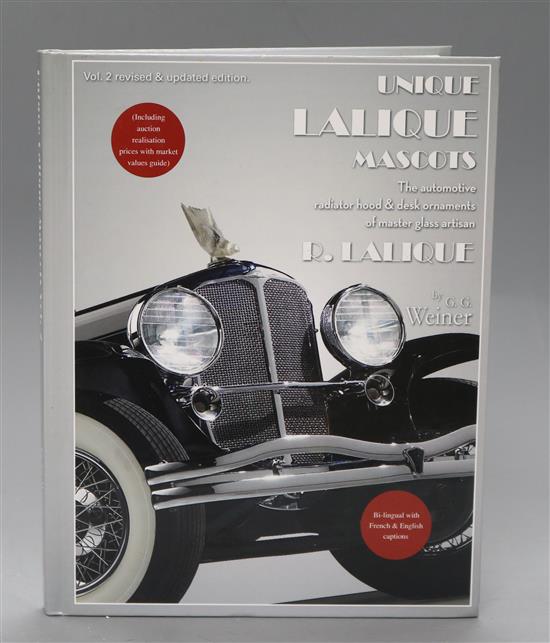 G.G.Weiner - Unique Lalique Mascots Vol.2. Signed by the author With all good wishes G.G.Weiner